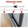 thumbnail image 6 of SecurityMan 2-in-1 Adjustable Door Security Bar & Sliding Patio Door Lock (2 Pack), Heavy-Duty Iron with Interchangeable Caps - White, 6 of 10