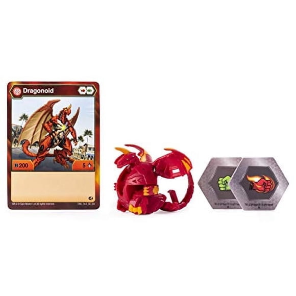 Figura de Acción Bakugan Dragonoid con Tarjeta Coleccionable 2 Pulgadas