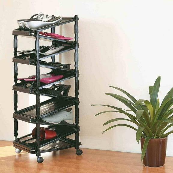 Rack Zapatera Extendible LIFTOR 10 Pares de Zapatos Negro