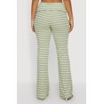 thumbnail image 4 of Women's Striped Fold Over Waist Textured Knit Pants, 4 of 4