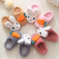 thumbnail image 4 of Otqutp Kids Girls Cute Bunny Slippers Fuzzy House Slides Winter Warm Non Slip Bedroom Shoes Indoor Furry Soft Cozy Slippers, 4 of 8