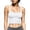 White, variant on Wyongtao Womens Ribbed Knit Tank Tops Strap Solid Color Slim Fitted Crop Camisole Casual Trendy Sport Going Out Clothes (S, White)