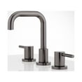 thumbnail image 4 of Signature Hardware 483894 Lexia 8 In. Widespread Double Handle Bathroom Faucet in Brushed Gold, 4 of 7
