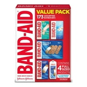 Band-Aid Variety Pack with Assorted Flexible Fabric Bandages, 173 ct.