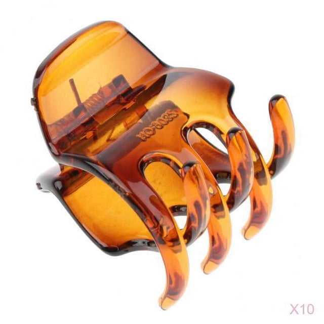 Pinzas de pelo plegables Sunnimix 10 piezas Garra de pelo Marrón
