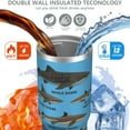 thumbnail image 4 of 1pc shark 30oz Tumbler with Straw & Handle - Insulated Stainless Steel Cup | Holiday Gift for Man Women (Christmas, Valentine's, Birthday), 4 of 7