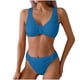 thumbnail image 2 of Traje de baño para mujer, moda, cómodo, color sólido, bikini, traje de baño de color liso para mujer, conjuntos de bikinis, trajes de baño para mujer, 2 of 9