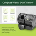 thumbnail image 2 of Good Ideas Compost Wizard Gobelet Double pour l'Extérieur, Contenant de Compost, Noir, 2 of 10