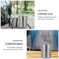 thumbnail image 3 of WAXIAYU 1Pc Stainless Steel Camping Cup Outdoor Camping Coffee Cup with Lid and Handles, 3 of 9