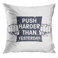thumbnail image 1 of RYLABLUE Texte Fitness Motivationnel Parfait pour Mur et Réalisation de Conception Mieux Jeter Taie d'Oreiller Housse de Coussin, 1 of 1