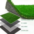 thumbnail image 2 of Natural Artificial Grass Turf 4 FT x 6 FT, Customized Sizes Thick Faux Grass, 1.38" Indoor Outdoor Garden Rug Landscape Carpet Lawn Synthetic Fake Grass Mat, 2 of 7