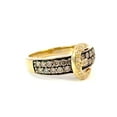 thumbnail image 3 of Rag jewels 2.00 Ct Round Cut Brown & Diamond Engagement Wedding Thanksgiving Band Ring 14K Yellow Gold Plated 925 Sterling Silver For Women's -7, 3 of 3