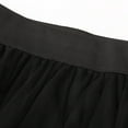 thumbnail image 5 of Midi Skirts for Women Long Petticoat Tutu Skirt A Line Wedding Dress Style with Sheer Mesh Black L, 5 of 6