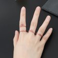 thumbnail image 4 of Disney Princess Collection Open Rings Sweet Tangled Mermaid Jewelry Accessories Designer Charms Jewellery Brand Rings for Women, 4 of 6