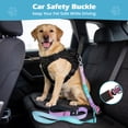 thumbnail image 5 of Heavy Duty Dog Leash, 4-7FT Shock Absorbing Bungee with 2 Padded Handles, Metal Carabiner & Seatbelt for Large Dogs, 5 of 7