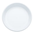 thumbnail image 1 of Plato de goteo redondo de plástico Uxcell de 5.2" para macetas, blanco perla, 1 of 7