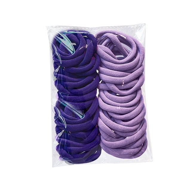 Cinta elástica para el pelo de colores vivos para mujer, 50 cintas, sin costuras, para peinados altos, pelo Mori.