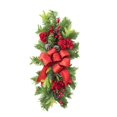 thumbnail image 3 of Guirnalda navideña para puerta de Navidad, guirnalda decorativa práctica de Navidad, guirnalda artificial para el hogar, el jardín, la habitación, el Rojo, 3 of 8