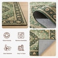 thumbnail image 4 of ICEANT Persian Rectangle Rug 8'x10' Area Rug, Boho Vintage Non-Slip Carpet for Living Room, Washable Soft Mat for Bedroom, Anti-Slip Floor Pad, Green, 4 of 5