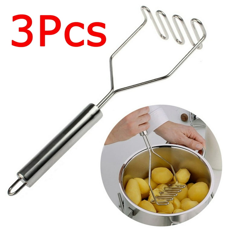 Potato Masher - Stainless Steel Wire Kitchen Tool for Mashing Vegetable, Avocado