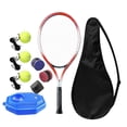 thumbnail image 3 of Entrenador de tenis con rebote de pelota, entrenamiento individual práctico para niños y adultos. 3 bolas 3 pegamentos para manos, 3 of 8