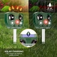 thumbnail image 4 of Ultrasonic Animal Repeller Solar Waterproof with Motion Sensor, Flash, USB Rechargeable, Effective Repellent for Dog Cat Deer Raccoon Rabbit Squirrel Bird Farm Garden Yard, 4 of 5
