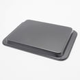 thumbnail image 3 of HYTK Small Baking Sheet Nonstick 9.45 X 7.09 Inch (Inner 7.5x6), 8 Inch Mini Cookie Tray Toaster Conventional Oven Pan No Warp No Rust Magnetic Bakeware for 1 to 2 person 2 Pack, 3 of 7