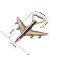 thumbnail image 3 of Efavormart 4" Antique Gold Metal Airplane Bottle Opener Vintage Party Favor Gift Box Pre-Packed, 3 of 5