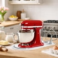 thumbnail image 4 of Silicone Mixer Sliding Mat for KitchenAid Stand Mixer with 3 Attachment Storage Slots, Mixer Mover Slider Mat, Roll Up Non-Slip Countertop Protector for 4.5-5 Quart Tilt-Head Mixers (White), 4 of 7