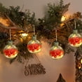 thumbnail image 5 of Hyknon Vintage Christmas Tree Lights Fall Decor Shatterproof Flower Round String Lights with LED Transparent Hanging Ornaments for Christmas Decoration Home Party, 5 of 6
