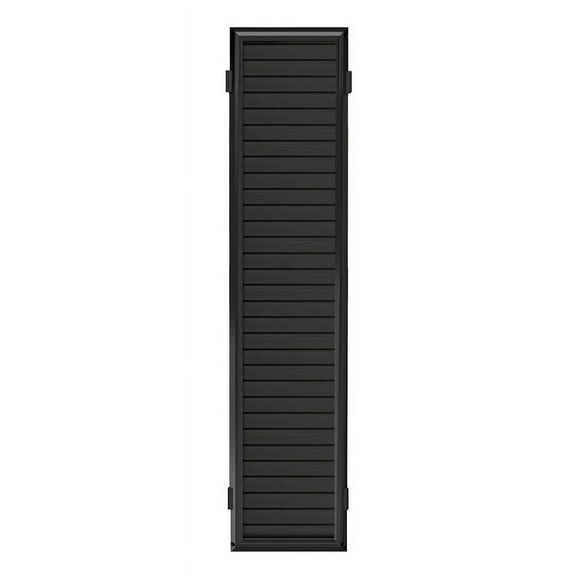 48 in. H X 1 in. W X 10 in. L Matte Black Slatwall Panel