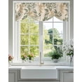thumbnail image 2 of Tie Up Valance Curtain for Kitchen, Spring Sage Leaf Vintage Plant Rod Pocket Short Curtains Adjustable Tie-Up Shade Valances, Botanical Seamless Window Treatment for Bathroom Bedroom 42x12in, 2 of 8
