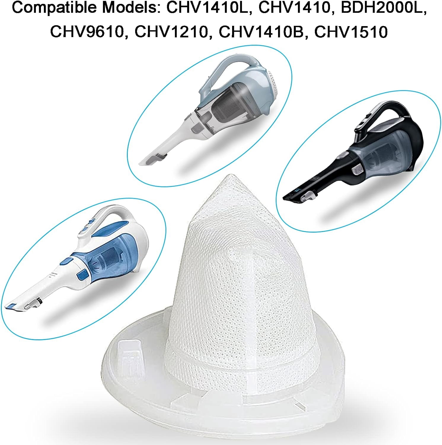 Smilefil Vorfilter-Set Für LG CordZero A9 Staubsauger – 2er-Pack Waschbarer Ersatzfilter (kompatibel Mit ADQ74774001)