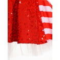 thumbnail image 6 of TTAO Kids Girls Christmas Striped Sequin Tulle Tutu Dress Candy Cane Dance Dress Ballet Skating Outfits Red 12, 6 of 7