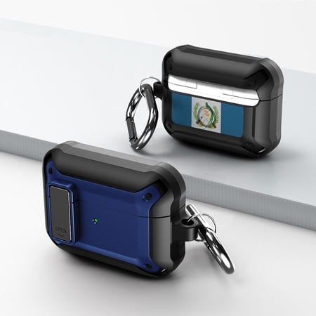 Duo Shield Secure Lock Designed For Airpods Pro With Hook  Blue/Black price history on PriceWatchPro