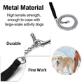 thumbnail image 3 of Correa para perros a prueba de mordeduras, 120 cm, correa ligera para perros, cadena resistente para correa de perro, correa de metal para perros con mango de nailon para perros pequeños (3, 3 of 7