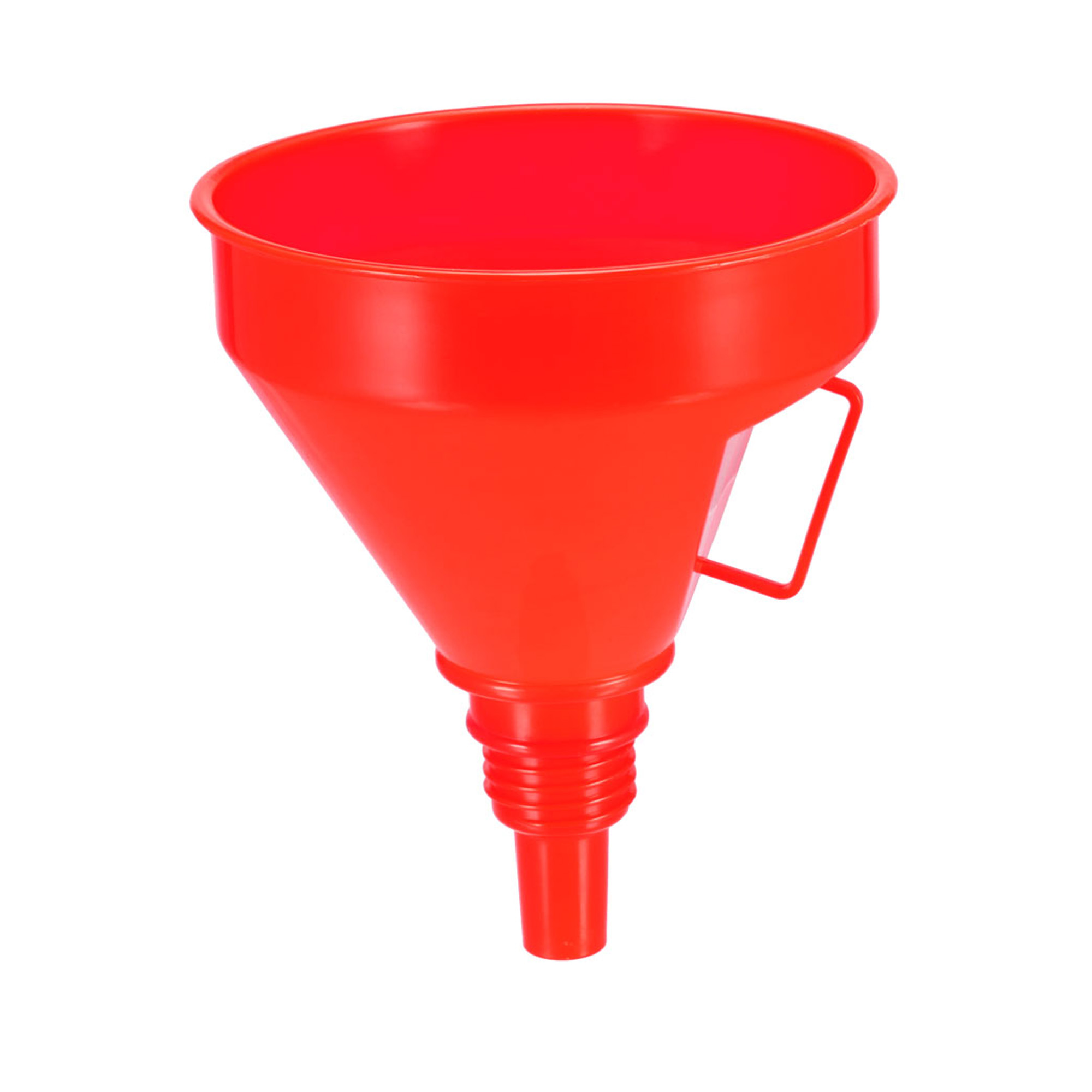 Filter Funnel 6" Plastic Red Feul Funnel for Petrol Engine Oil Water
