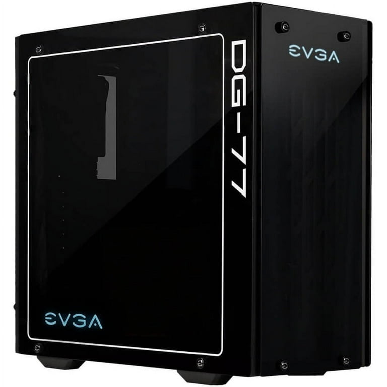 新品 EVGA DG-77 ATXケース 黒 強化ガラスパネル EVGA DG-77 Tempered Glass Mid-Tower Gaming Computer Case Matte
