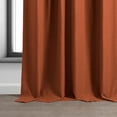 thumbnail image 2 of Half Price Drapes Persimmon Bellino Textured Faux Linen Room Darkening Curtains For Bedroom & Living Room Curtains(1 Panel), Curtains 84 Inches Long, 50W X 84L, 2 of 12