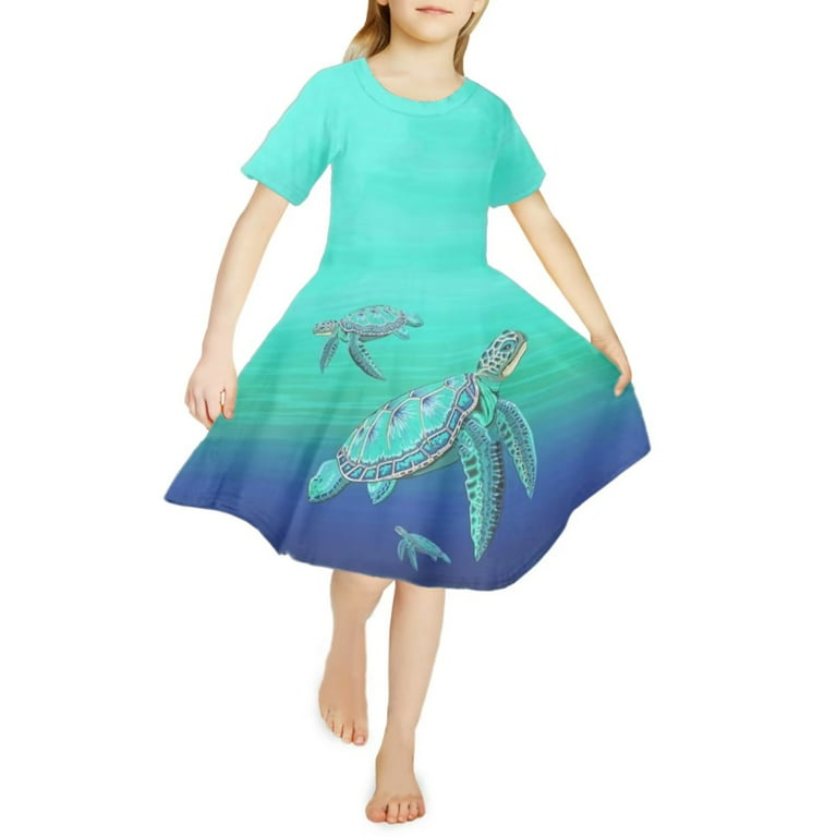 Girl's Flamingo Fairy Dress (Ages: 4, 6, 8) - Peaceful People