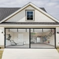 thumbnail image 2 of Garage Door Screen 16x7 Ft for 2-Car Garage, Heavy Duty Fiberglass Mesh, Magnetic Hands-Free Closure, Weighted Bottom, Easy Hook and Loop Installation, 2 of 3
