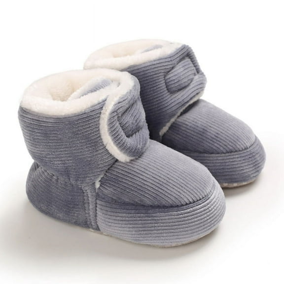 Infant Baby Boys Girls Boots Premium Soft Sole Anti-Slip Warm Winter Snow Boot