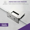 thumbnail image 2 of ANZZI Passion Series 72 x 30 In. Hinged Frameless Shower Door in Nickel, 2 of 9