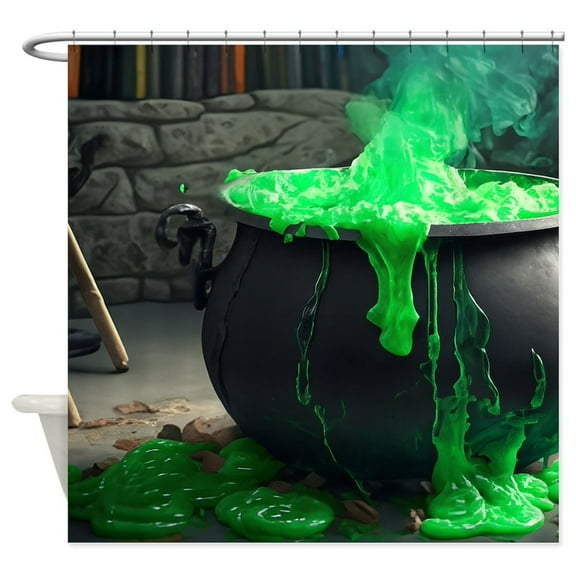 CafePress - Witch's Brew - Unique Fabric Shower Curtain 70" x 72"