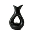 thumbnail image 2 of Jarrón en forma de corazón con flores decorativas para estantería, flores secas, decoración hidropónica para la entrada. Negro S, 2 of 8