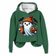 thumbnail image 2 of Boo Jee Hoodie 2025 Halloween Pumpkin Ghost Coffee Hoodies for Women Long Sleeve Graphic Sweatshirt Pullover Tops, 2 of 4