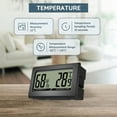 thumbnail image 3 of Termómetro Higrómetro Mini LCD Digital para Interiores, Termohigrómetro para Oficina, Habitación de , Sala de Estar, Refrigerador, 3 of 5