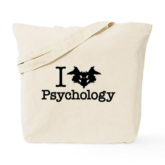 CafePress - I Heart (Rorschach Inkblot) Psychology Tote Bag - Unisex Canvas Tote Bag, Beige, 1-Piece