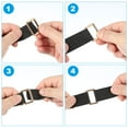 thumbnail image 7 of Uxcell Metal Rectangle Rings Buckle, Zinc Alloy Adjuster Sliders Webbing Strap Fasteners Black 32mm, 7 of 7