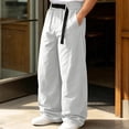 thumbnail image 2 of StSilkitty Mens Casual Pants Elastic Waist Baggy Wide Leg Pants Lightweight Soft Breathable Trousers with Pockets, 2 of 9